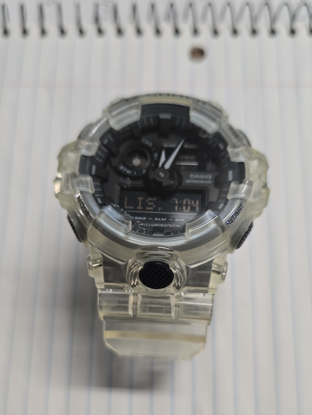 Casio G-SHOCK Men's Watch GA-700SKE-7A | Skeleton Series | Shock Resistant | 200